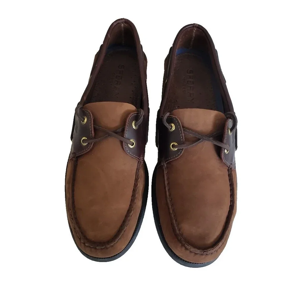 Sperry Top-Sider Boat Shoes Sneakers Men's Size 14 M Brown Leather 0195412